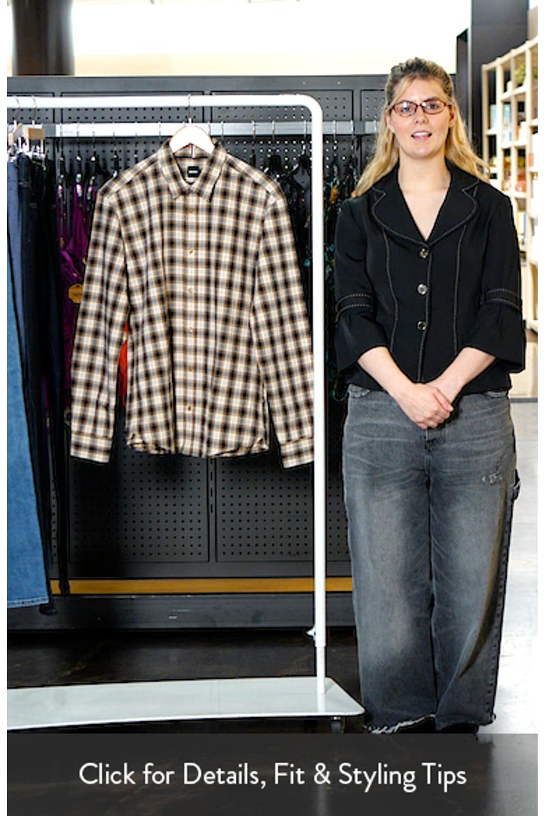 Roan Slim Fit Plaid Cotton Button-Up Shirt video