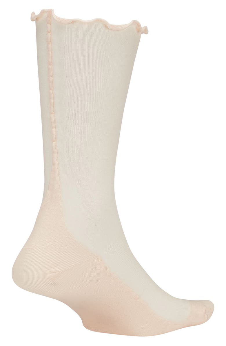 Nike Sheer Nylon Roll Top Socks, Alternate, color, Guava Ice/ Guava Ice