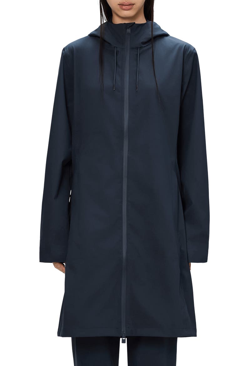 Suva Waterproof Hard Shell Raincoat, Main, color, NAVY