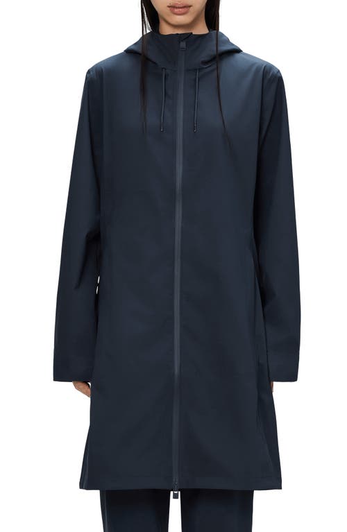 Rains Suva Waterproof Hard Shell Raincoat In Blue