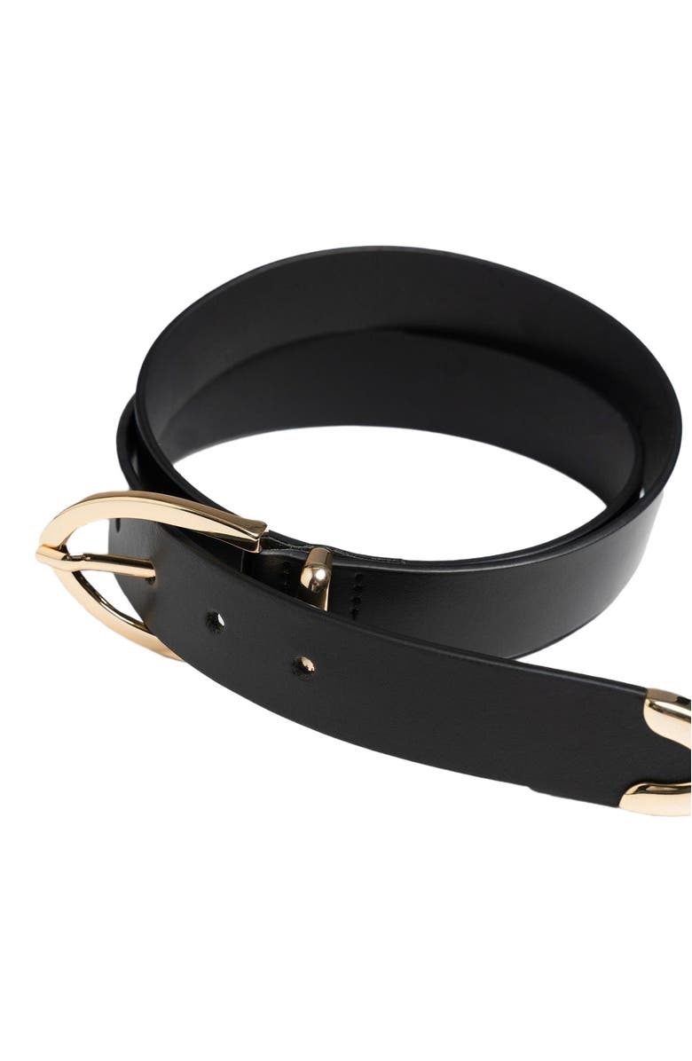 Saint + Sofia Victory Belt, Alternate, color, Black