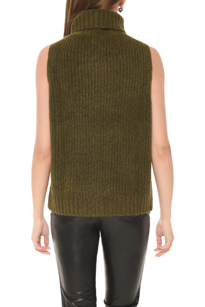 Shay Sleeveless Rib Cowl Neck Sweater, Alternate, color, HUNTER GREEN