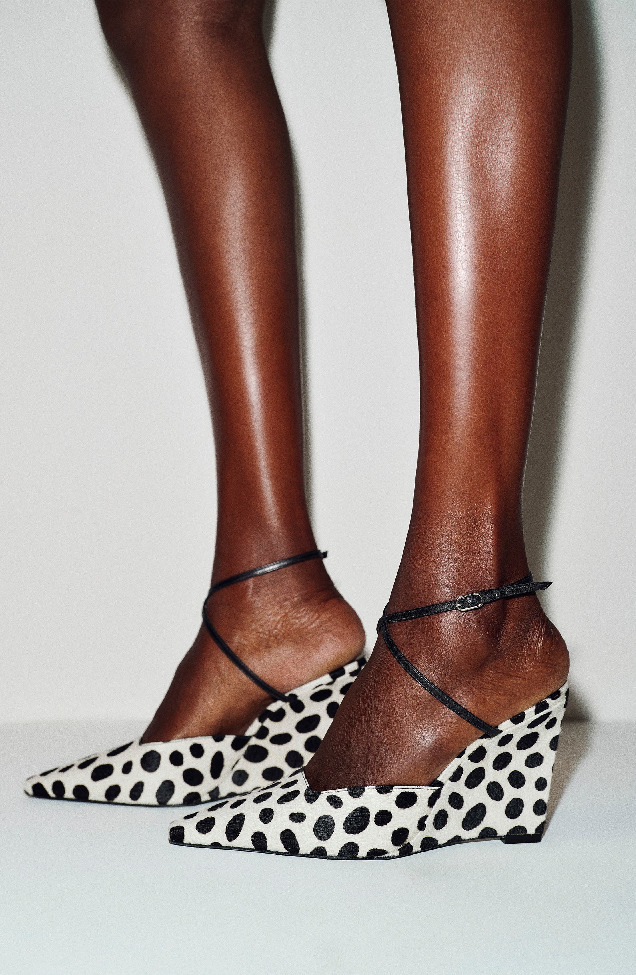 Natasha Wedge Pump, Alternate, color, DALMATIAN CALFHAIR