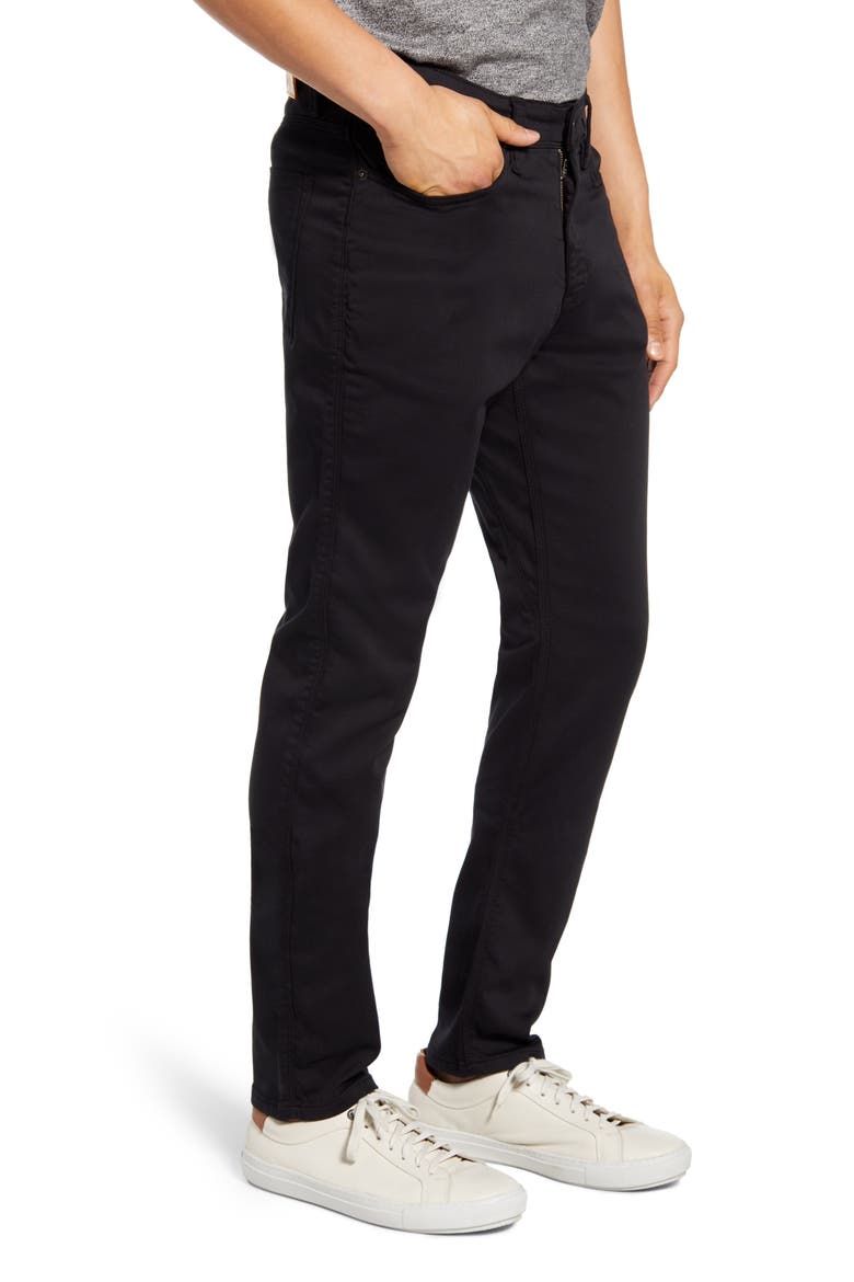 No Sweat Slim Fit Stretch Pants, Alternate, color, BLACK