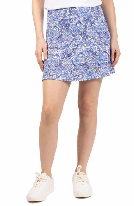 TailorByrd Paisley Print Performance Skort