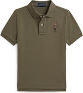 Polo Ralph Lauren Kids' Polo Bear Cotton Mesh Polo