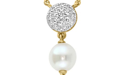 Effy 14k Gold Diamond & 2.5-5mm Freshwater Pearl Y-necklace In Gold