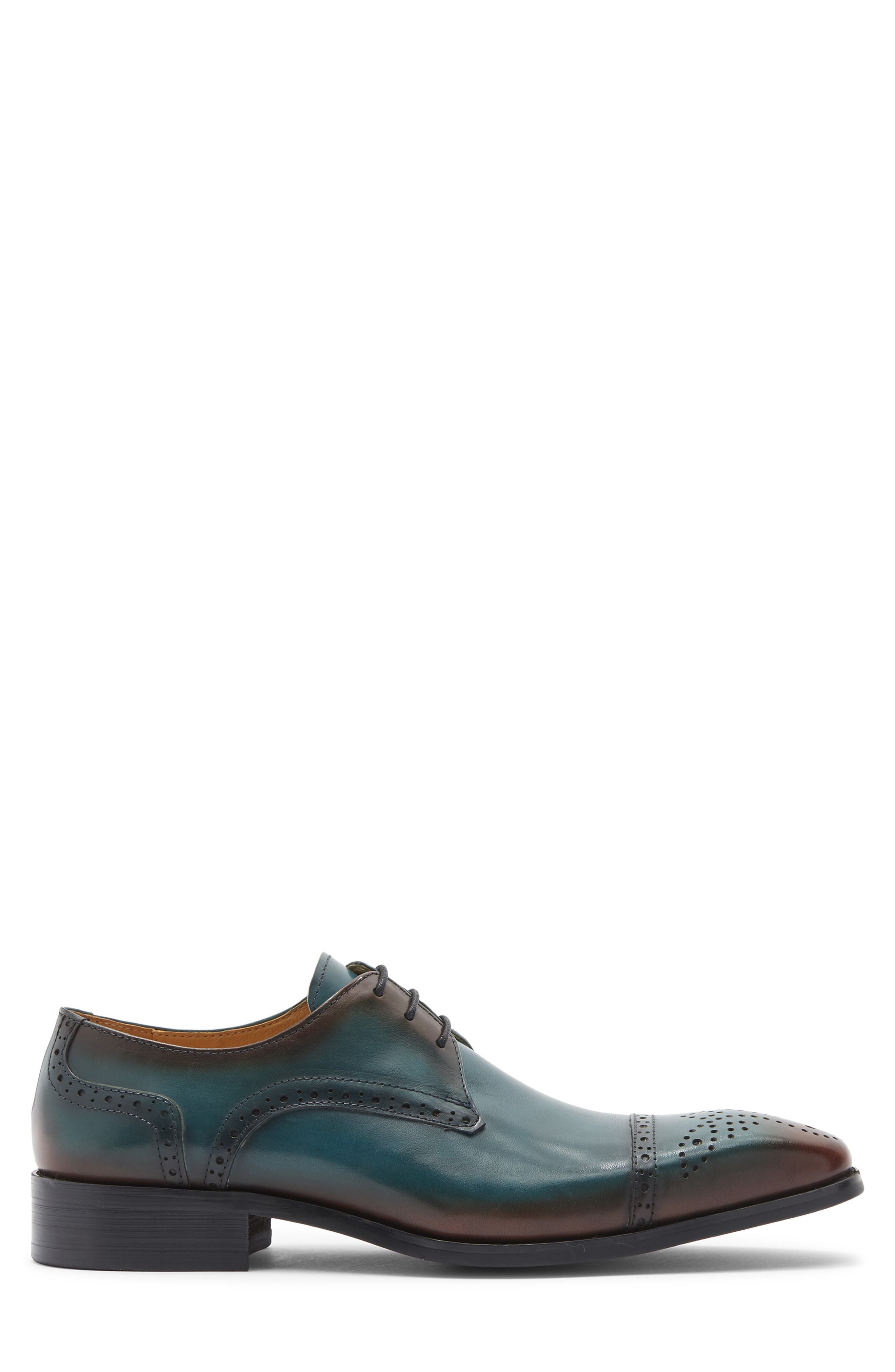 Maison Forte Iberia Ombré Cap Toe Derby, Alternate, color, Teal