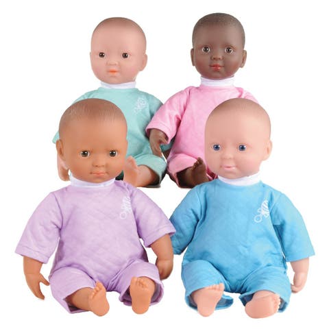 Soft Body 16" Dolls with Blankets - Set of 4