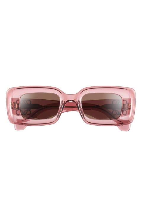 Chunky Anagram 46mm Rectangular Sunglasses