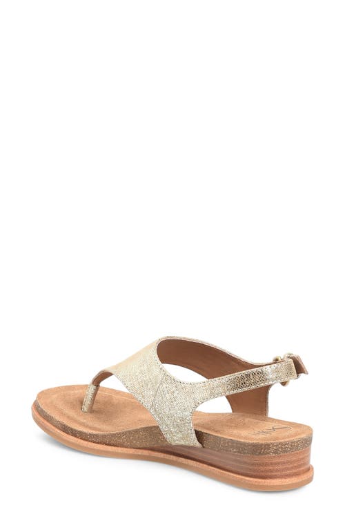 Söfft Penelope Slingback Wedge Sandal In Gold