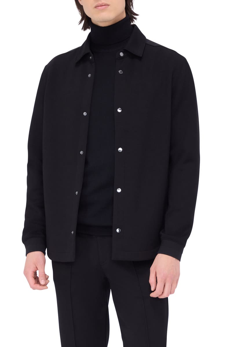 Bugatchi Knit Shirt Jacket, Main, color,