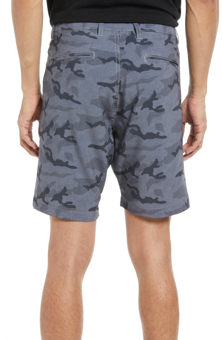 Vintage 1946 Camo Hybrid Flat Front Shorts, Alternate, color, Light Grey Camo