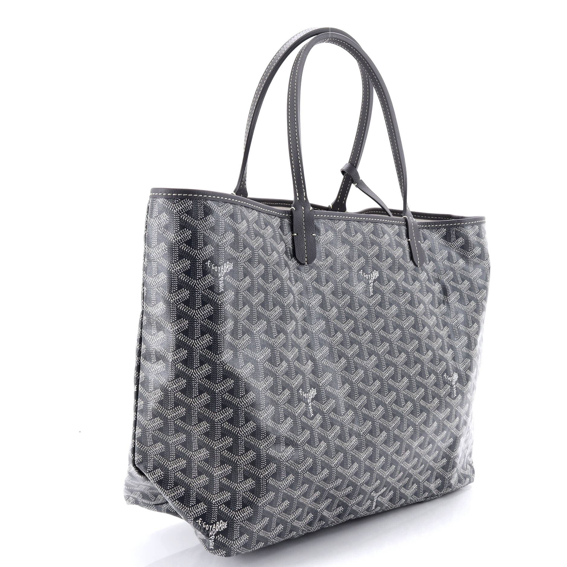 Pre-Owned Goyard Saint Louis Tote Coated Canvas PM, Alternate, color, Gray