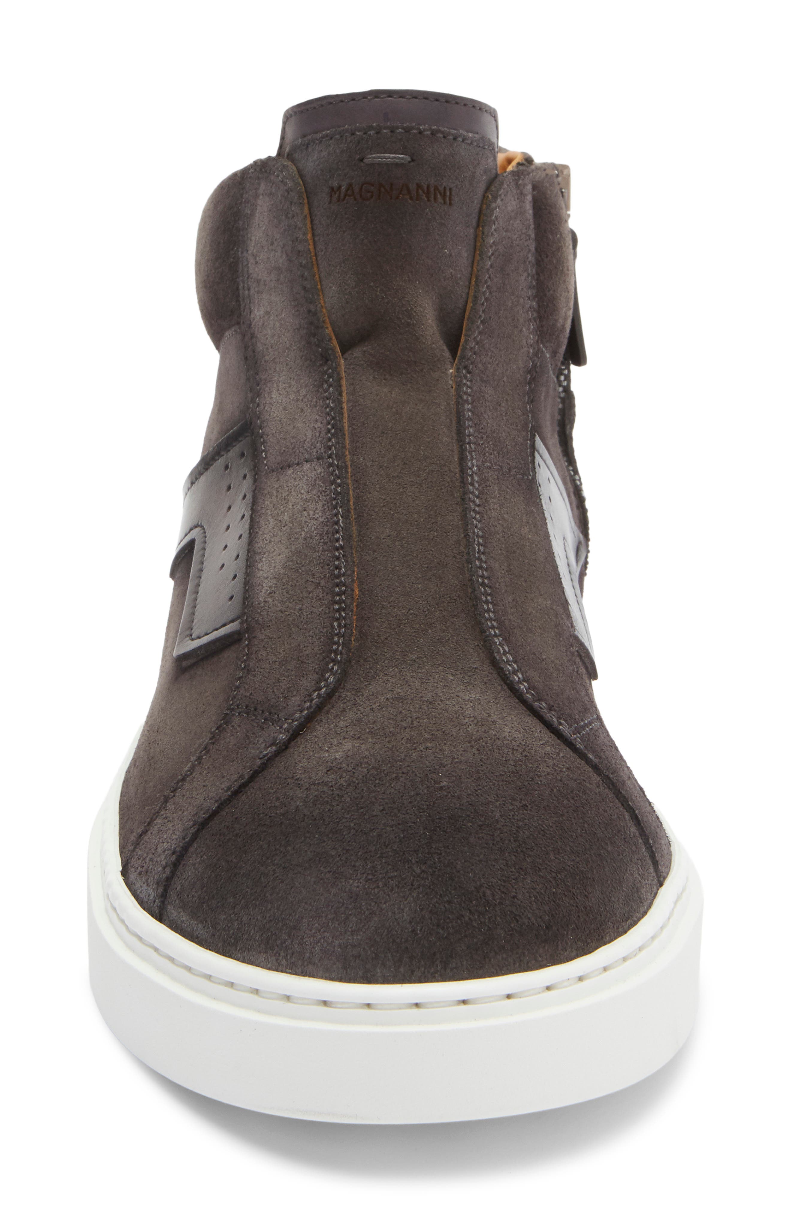 Magnanni Phoenix Mid Top Slip-On Sneaker, Alternate, color, Grey