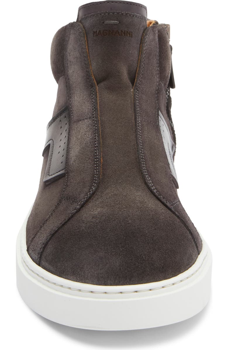 Magnanni Phoenix Mid Top Slip-On Sneaker, Alternate, color, Grey