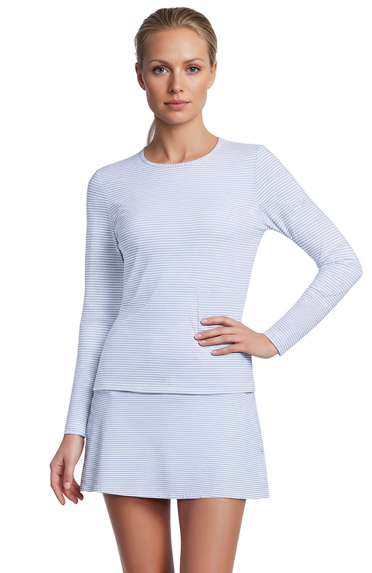 Soft Cloud Blue Mini Stripe