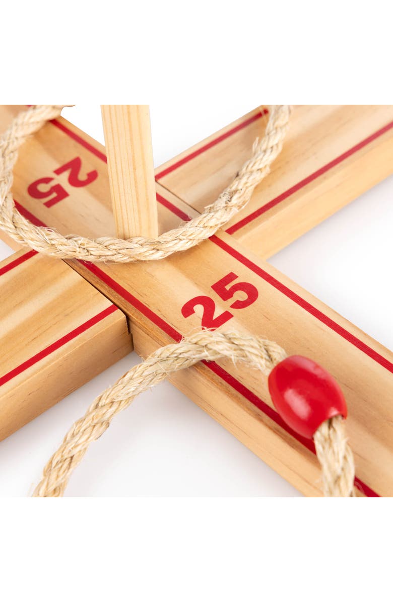 Grasshopper Games Ring Toss Classic Wood Game, Age 3+, Alternate, color, Multicolored