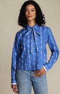 Lands' End Easy Care Shirt with Removable Bow