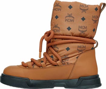 Skyward Ankle Boots in Padded Monogram Nylon