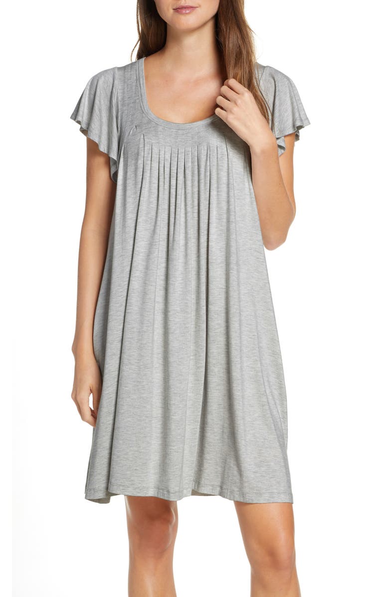 Papinelle Flutter Sleeve Nightgown, Main, color, 