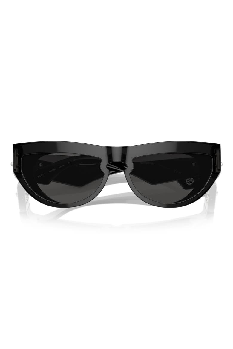 58mm Cat Eye Sunglasses, Alternate, color, DARK GREY