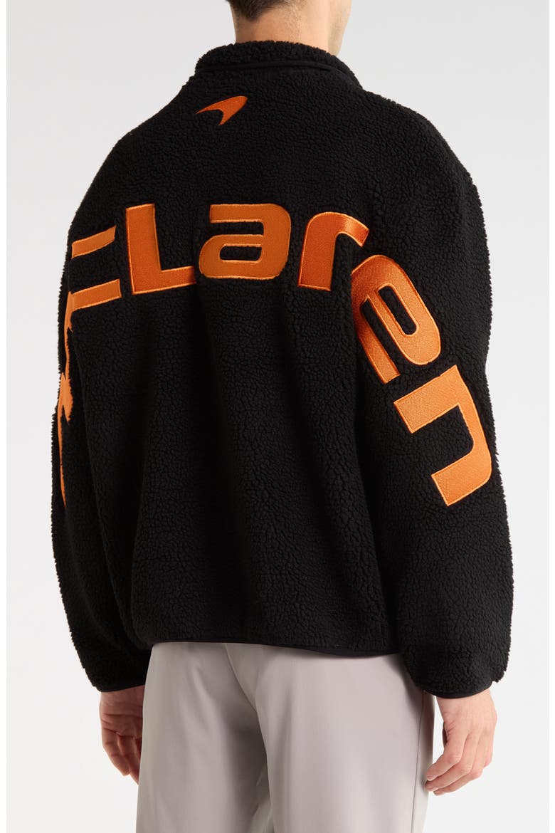 Snoop Reiss x McLaren Embroidered Fleece Jacket, Alternate, color, BLACK