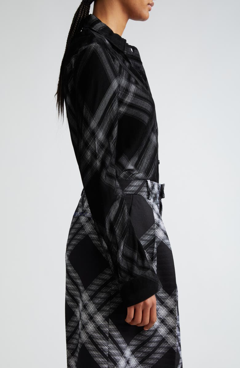 Burberry Slim Fit Large Check Button-Up Shirt, Alternate, color, 