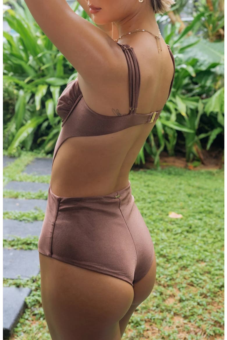 Noa Monokini, Alternate, color, Brown