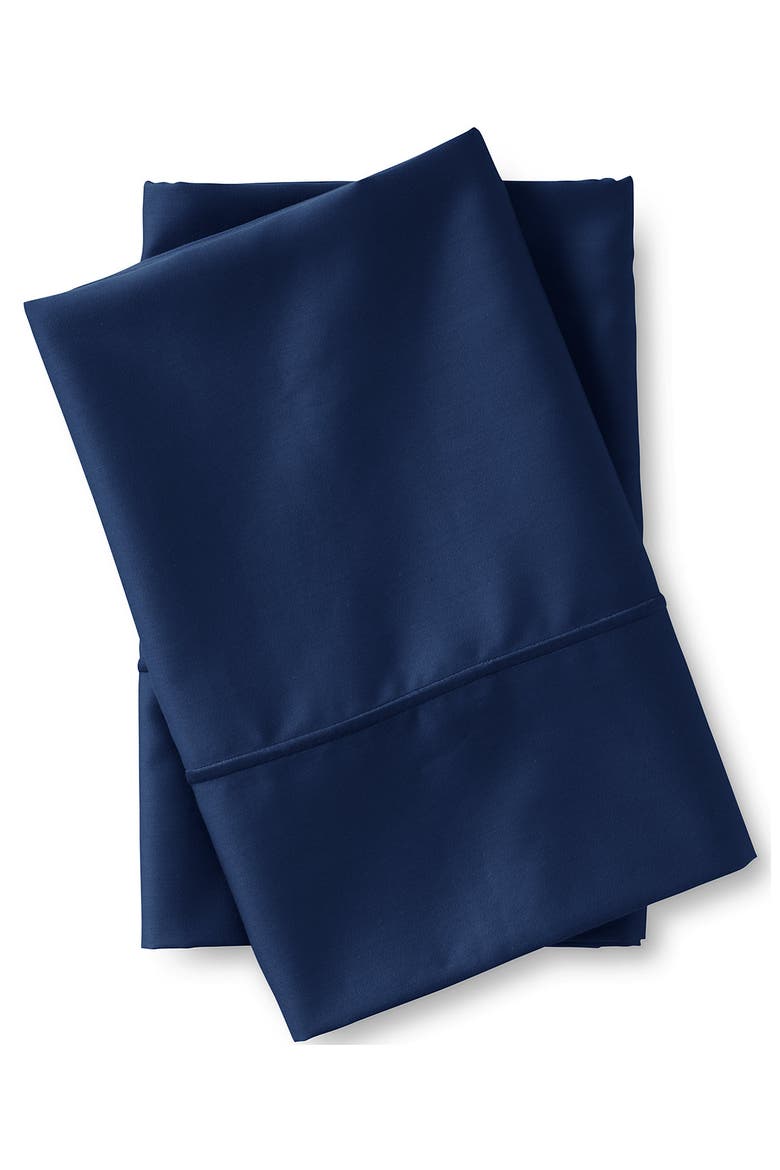 400 Thread Count Premium Supima Cotton No Iron Pillow Cases, Main, color, Deep Sea Navy