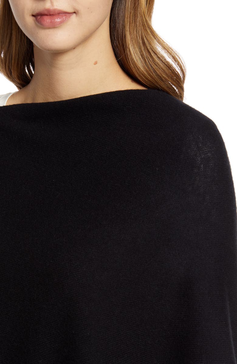 Halogen<sup>®</sup> Wool & Cashmere Asymmetrical Poncho, Alternate, color, 