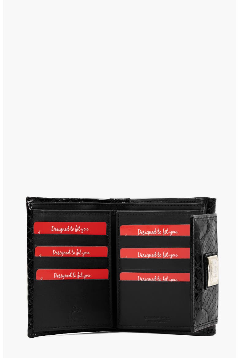 Gallop Patent Leather Wallet 215, Alternate, color, Black