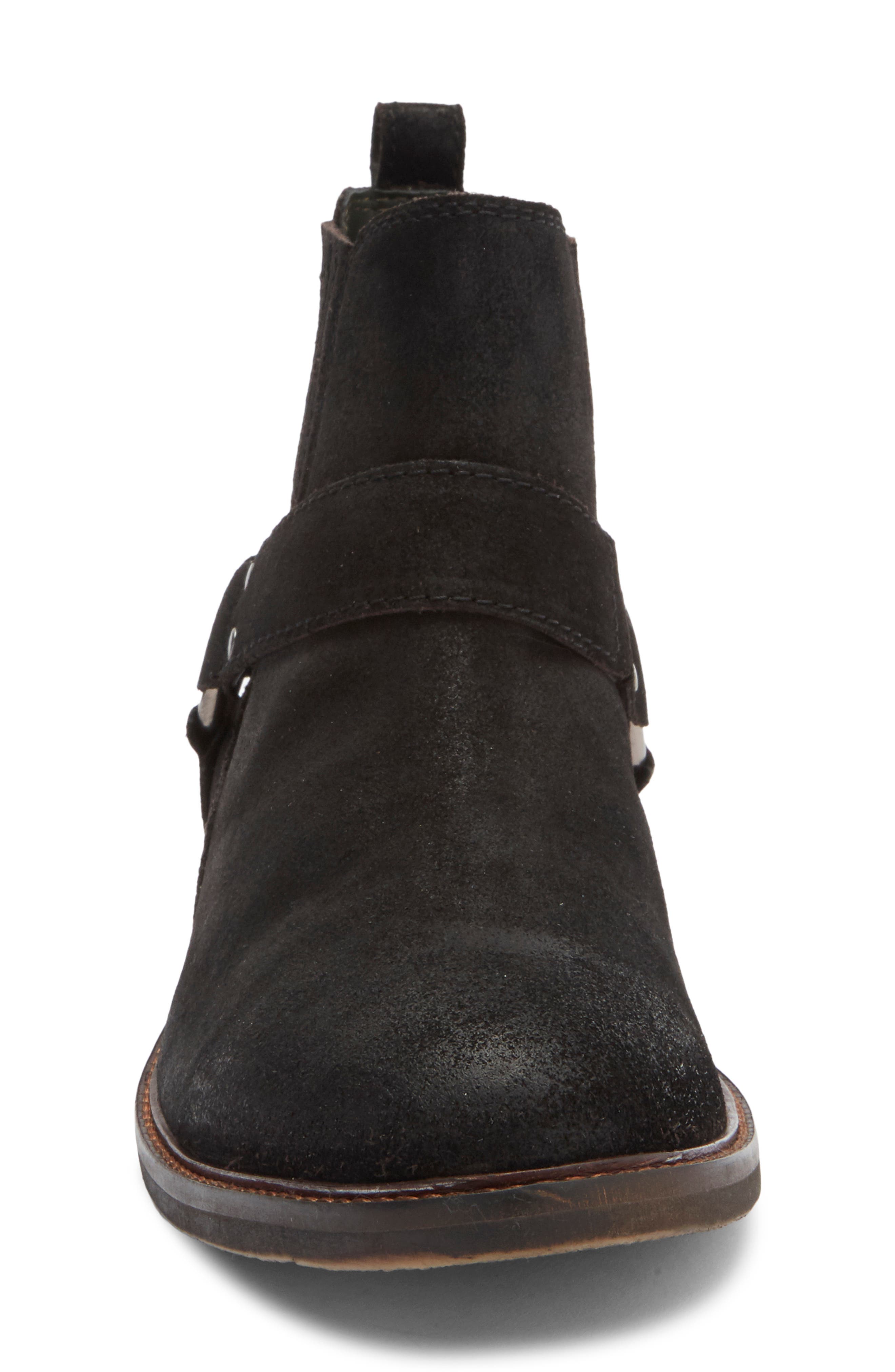 Steve Madden Wesley Chelsea Boot, Alternate, color, Black Suede