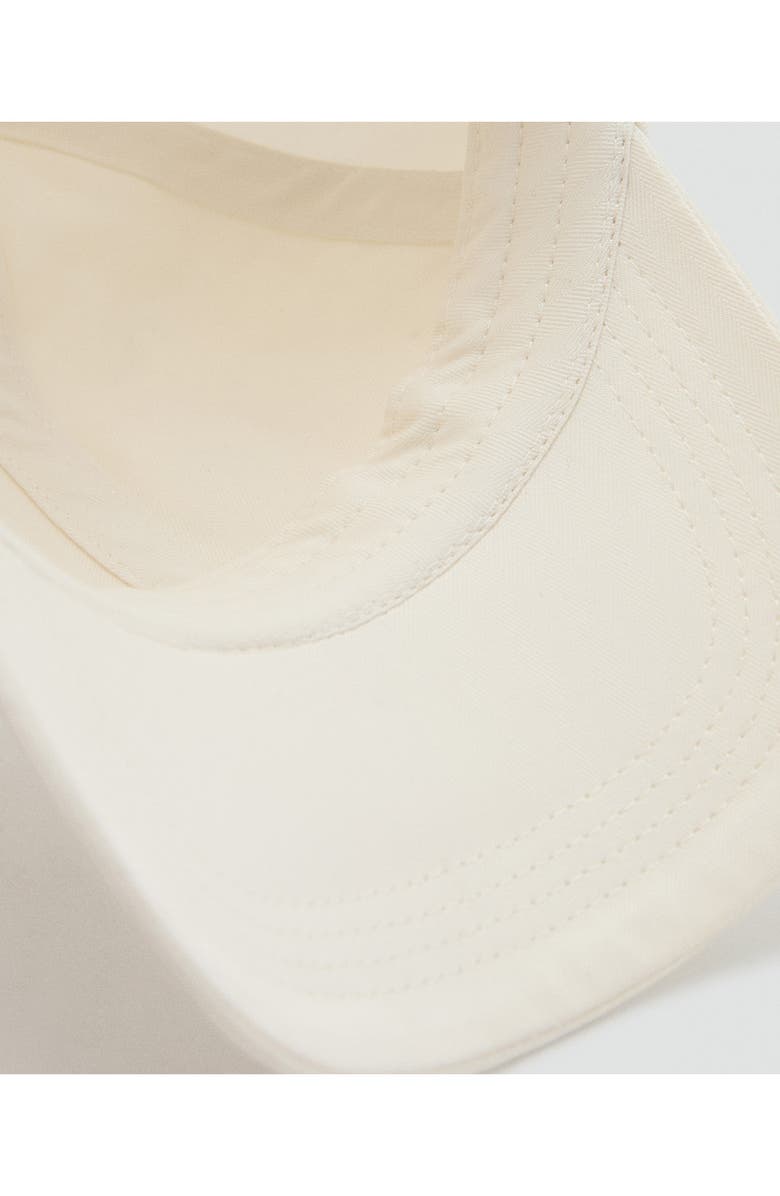 MANGO Solid Baseball Cap, Alternate, color, White