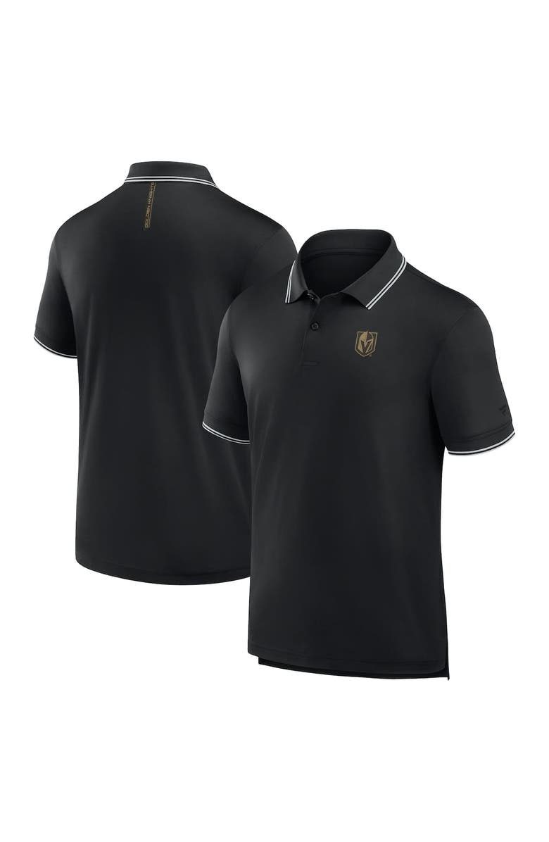 FANATICS Men's Fanatics Black Vegas Golden Knights Front Office Move Mono Polo, Main, color, Black