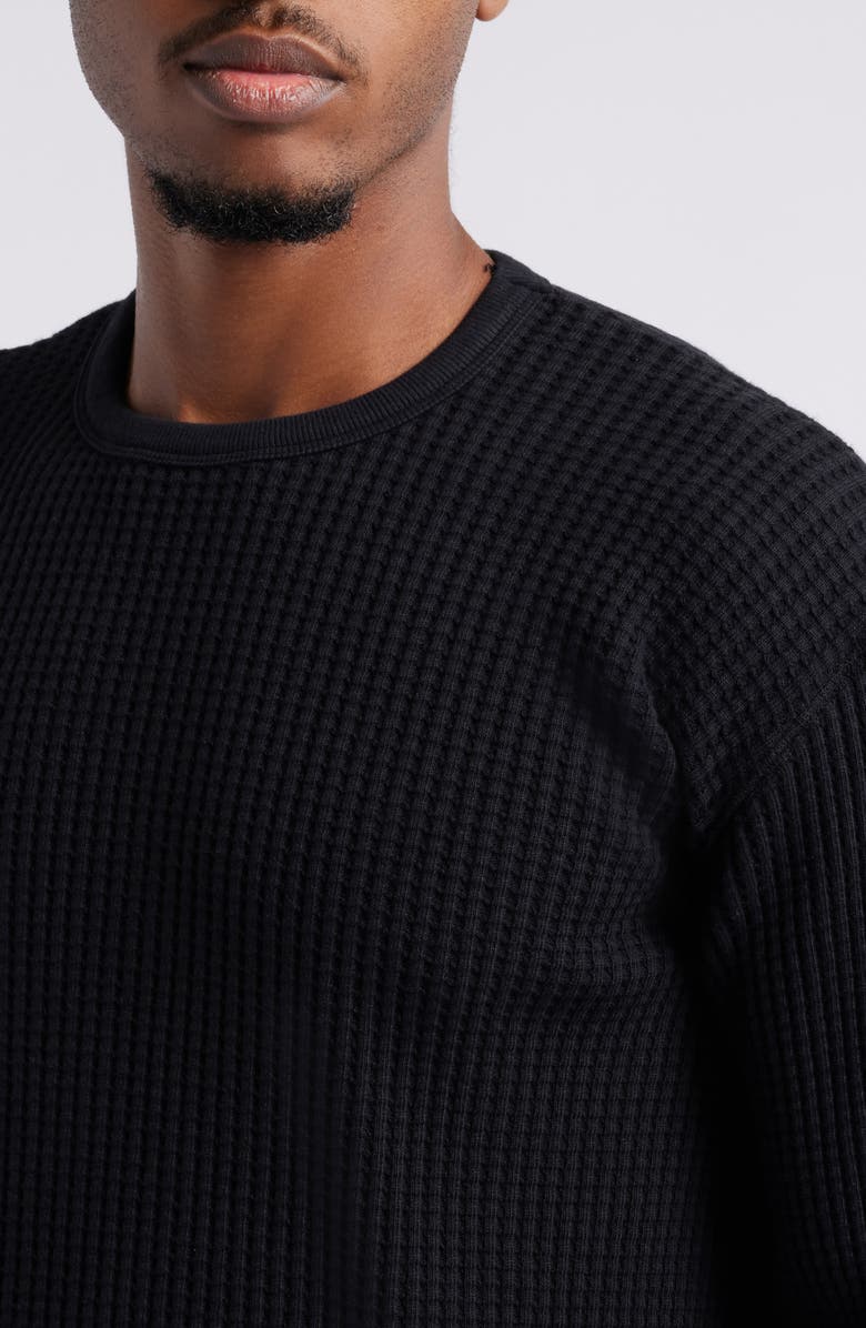 STANDARD ISSUE Thermal Knit Long Sleeve T-Shirt, Alternate, color, Black