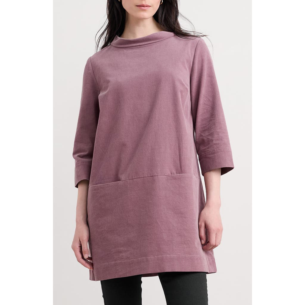 Seasalt Cornwall Sail By The Stars Organic Cotton Corduroy Tunic In Purple