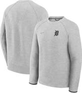 Nike Men's Nike Heather Charcoal Detroit Tigers Tech Fleece Raglan Sweatshirt