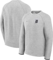 Nike Men's Nike Heather Charcoal Detroit Tigers Tech Fleece Raglan Sweatshirt