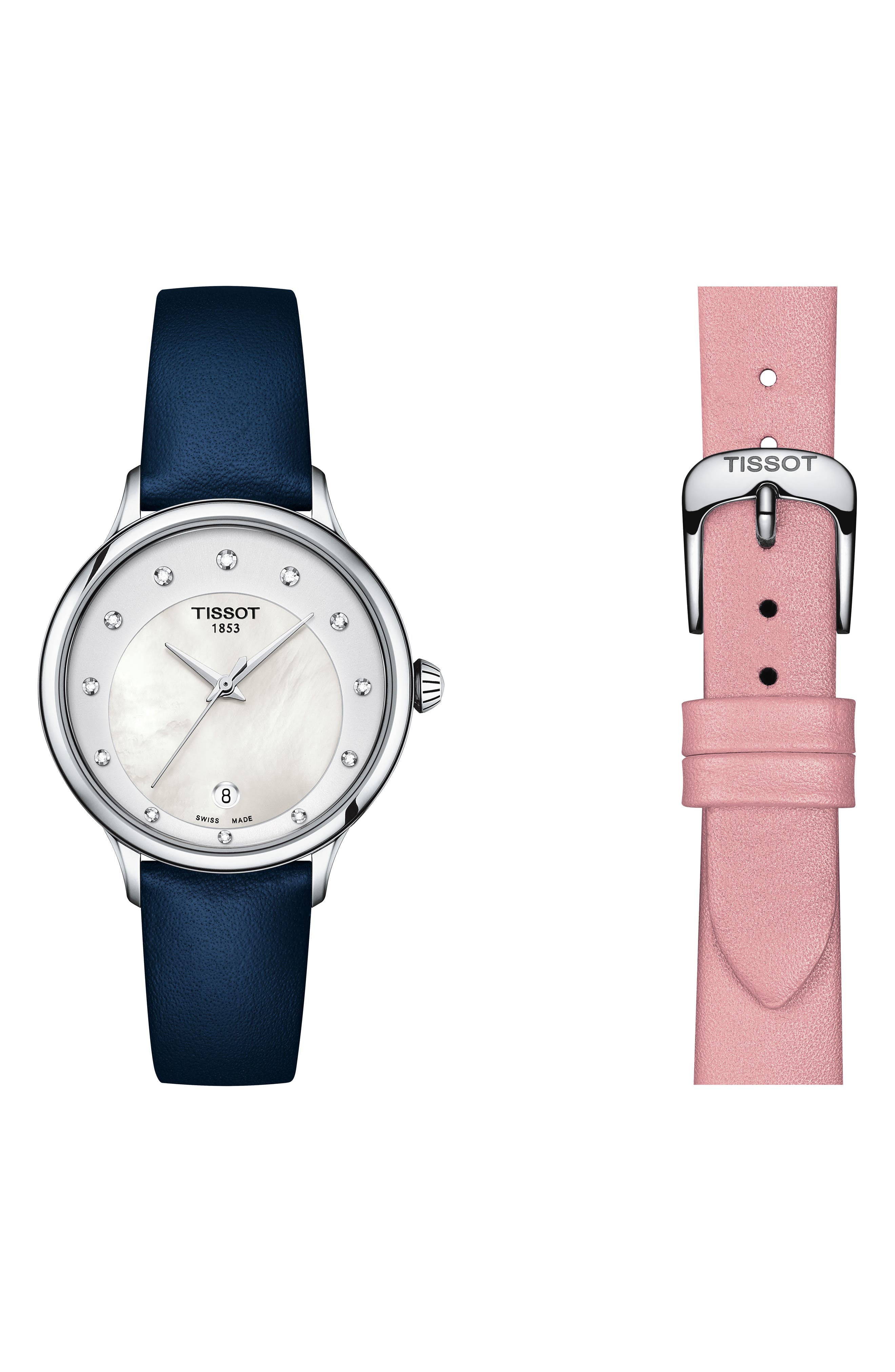 Tissot Odaci-T Leather Strap Watch, 33mm (Women) | Nordstromrack