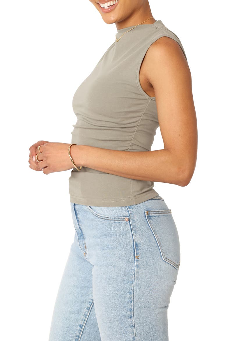 Nissa Mock Neck Sleeveless Top, Alternate, color, OLIVE
