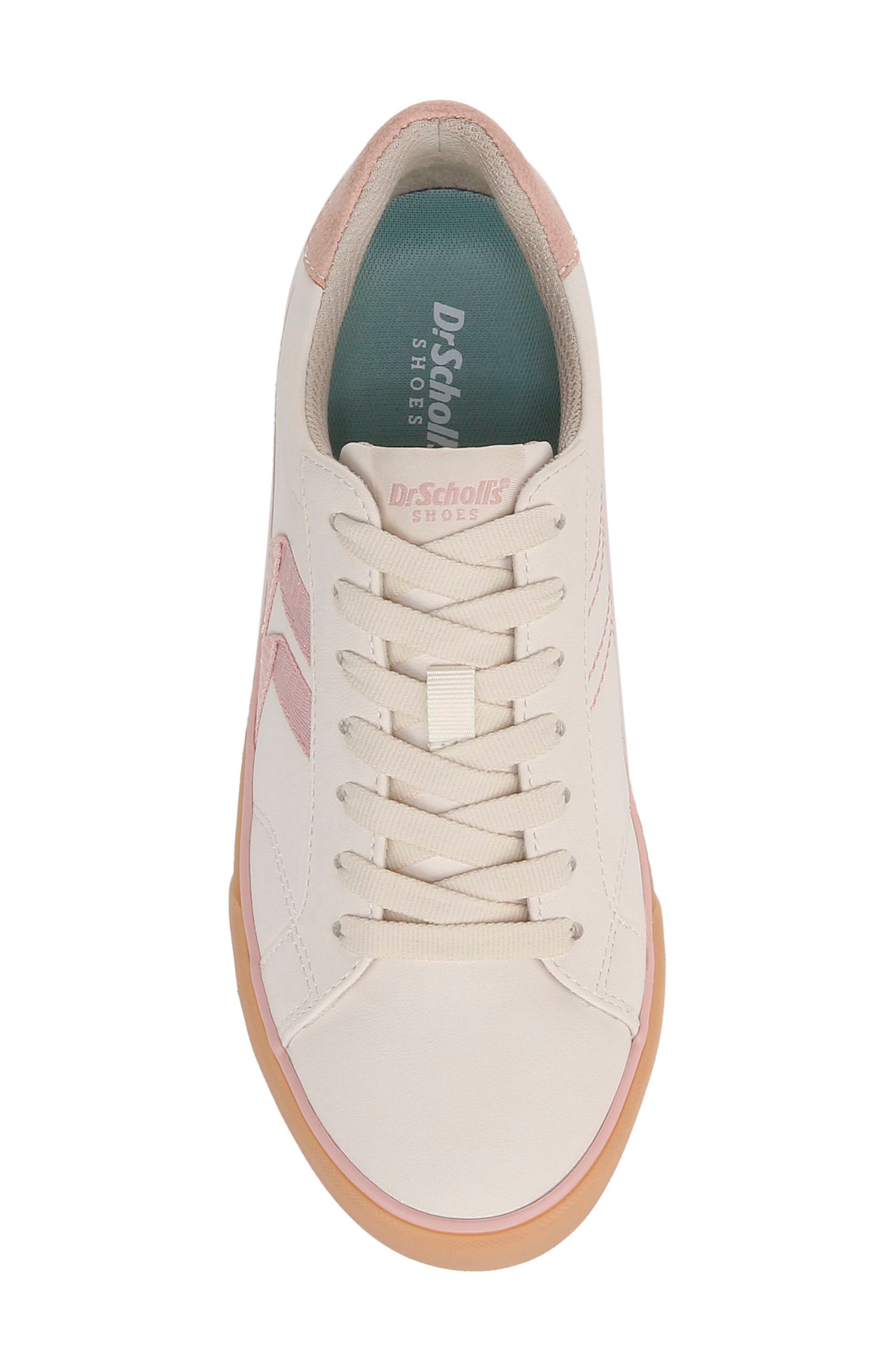 Dr. Scholl's Offline Lace-Up Sneaker - Wide Width Available, Alternate, color, White/ Blush