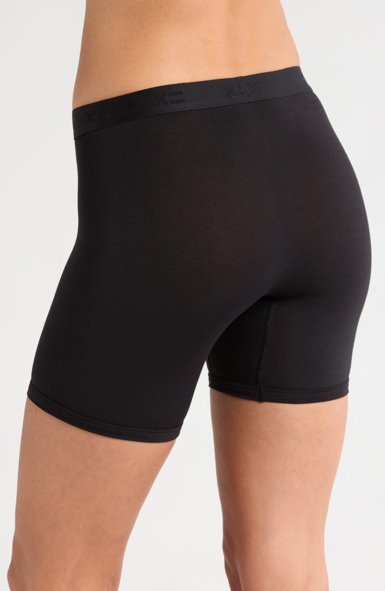 TomboyX 6-Inch Modal Boxer Briefs, Alternate, color, Black X
