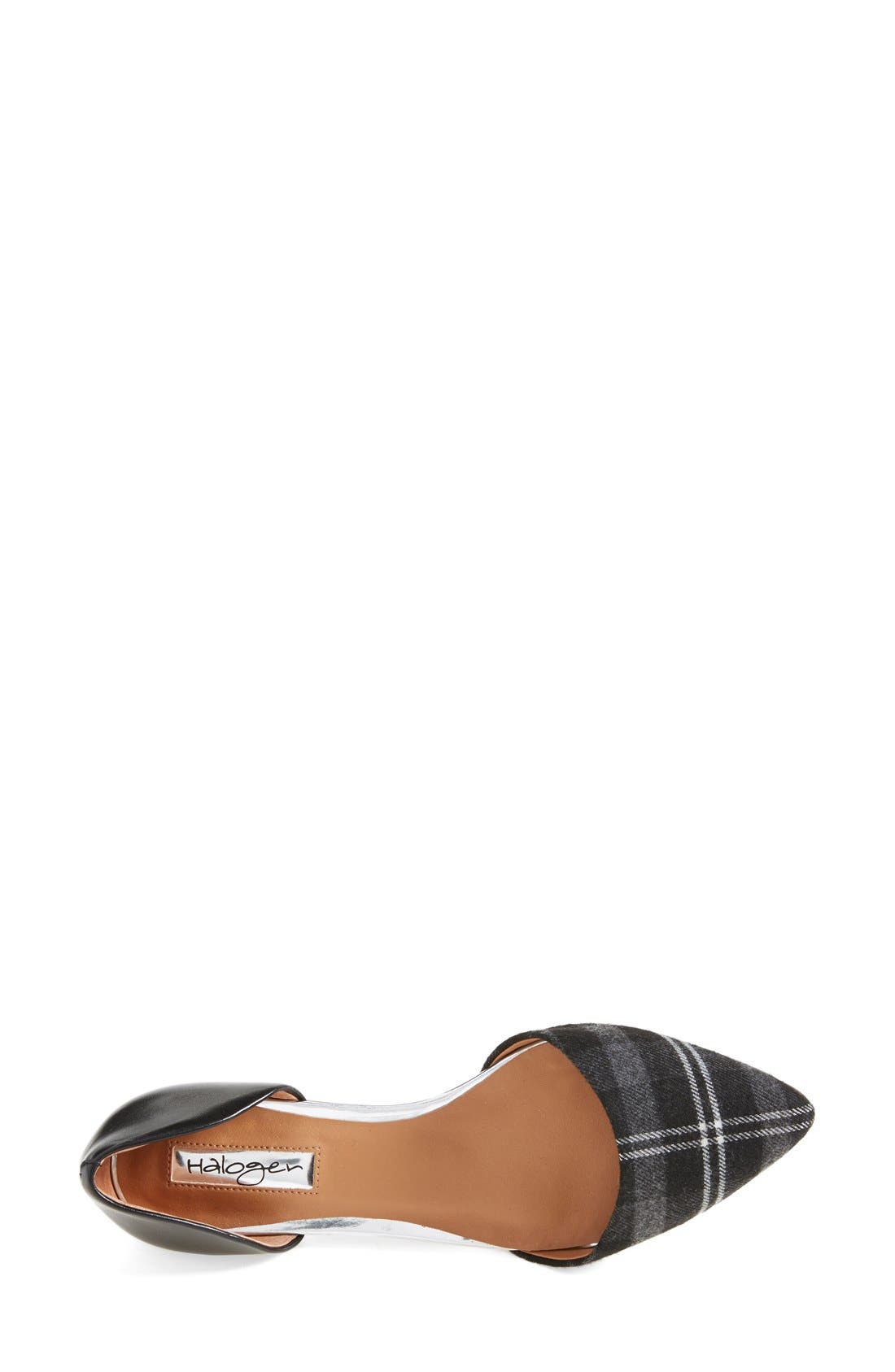 'Kayla' d'Orsay Flat, Alternate, color, BLACK/ GREY