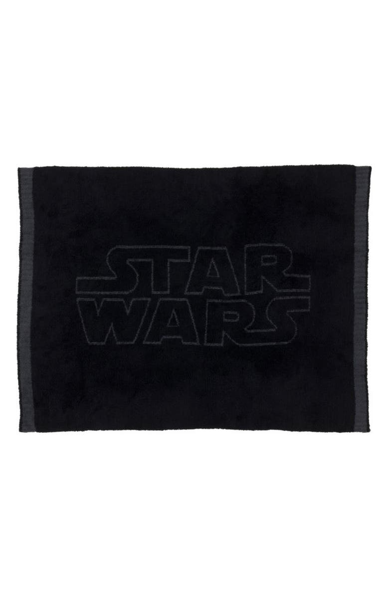 Barefoot Dreams<sup>®</sup> x Star Wars CozyChic<sup>®</sup> Star Wars Classic Throw Blanket, Alternate, color, Black-Carbon