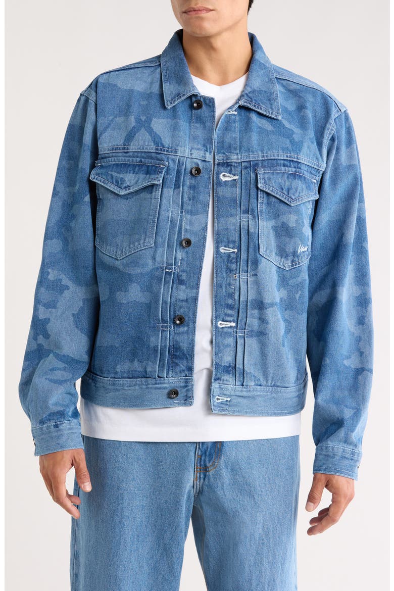Denim Trucker Jacket, Main, color, STONEWASH BLUE