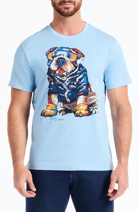 Chill Bulldog Cotton Graphic T-Shirt