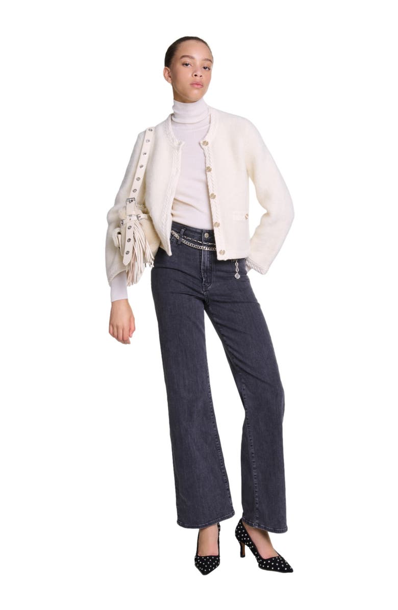 maje Knit cardigan, Main, color, 