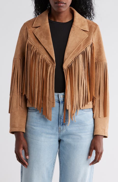 Beige Leather & Faux Leather Jackets for Women | Nordstrom Rack