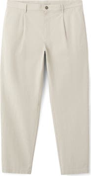 MANGO Tonal Stripe Regular Fit Pants